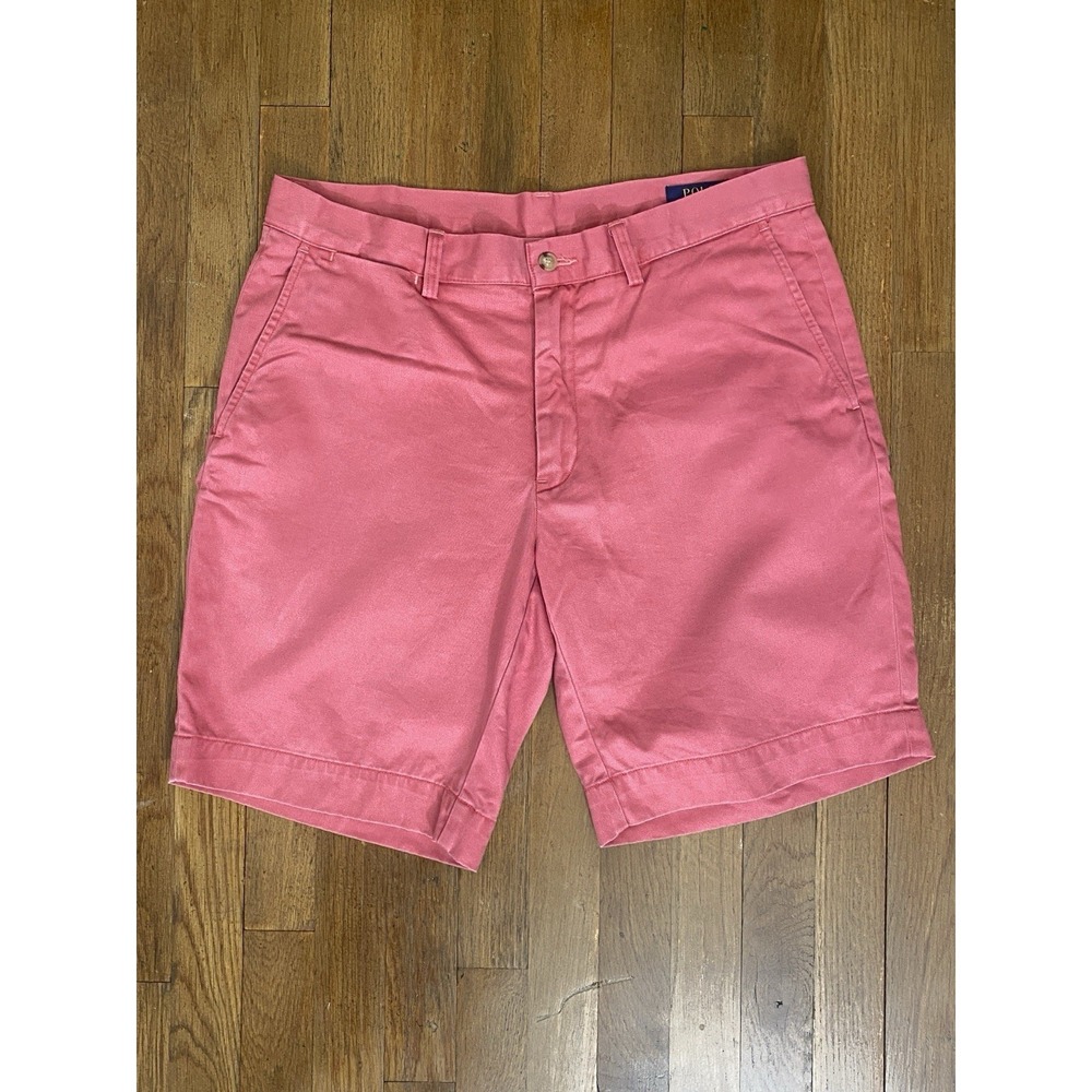 Polo Ralph Lauren Men's Shorts Classic Fit Chino Pink Preppy Golf Vacation Sz 34
